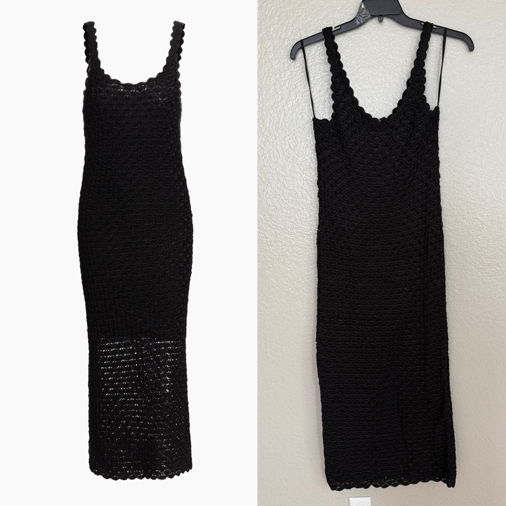 NWT Alice + Olivia
Bray Crochet Scoopneck Midi-Dress